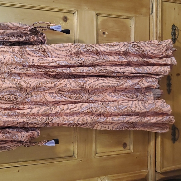 *NEW* Free People Mirage maxi dress Peach Combo - Picture 3 of 9